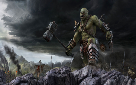 Victorious - ork, warhammer, orc, anime, rock, urc, hammer, victory