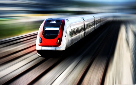 High Speed Train - train, speed, high, photography