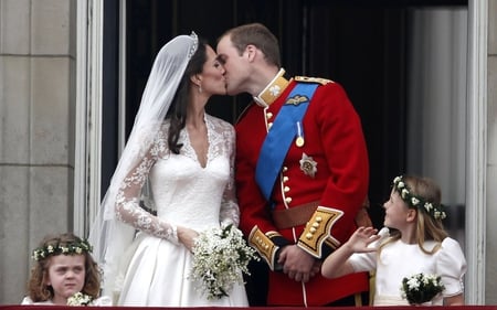 The Royal Kiss - england, kiss, royal, kate  william