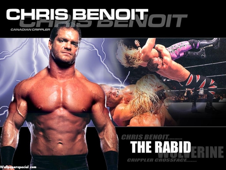 chris beniot - dead, wrestler, rabid wolverine, wwe