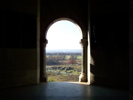 Inside Looking Out - gettysburg, pa, monument, history