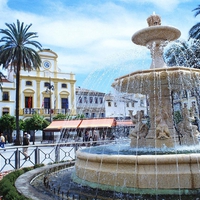 Fountain in the Plaza Mayor - Merida