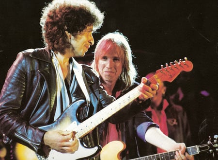 Bob Dylan and Tom Petty - entertainment, fun, people, men, musicians