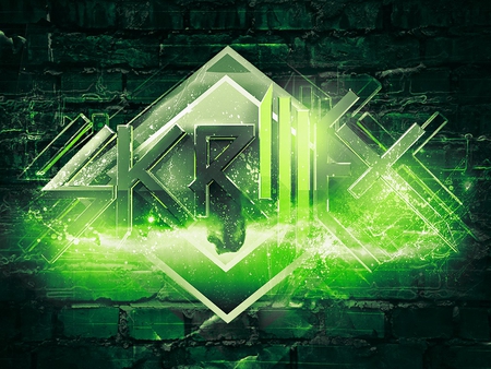 Skrillex - house, dubstep, electro, awesome, green, skrillex