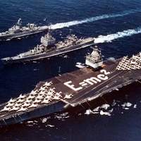 CVN 65 USS Enterprise w/ escorts