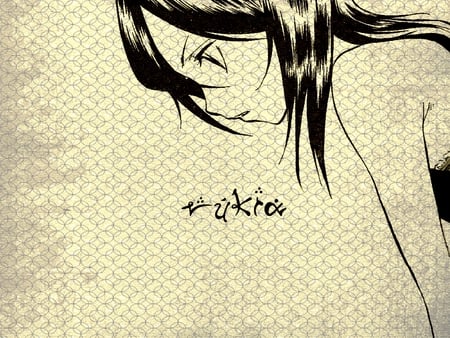 Rukia - rukia, bleach, anime, original, anime black hair