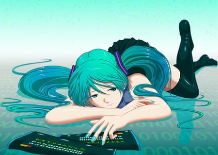 Hatsune Miku - hatsune miku, anime, vocaloid, vocaloid miku