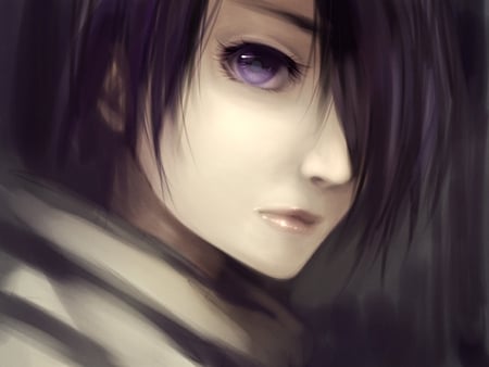 Purple eyes - purple eyes, anime, girl, manga