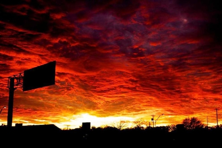 Wicked Sunset - clouds, sunset, awesome, red, wicked, dark