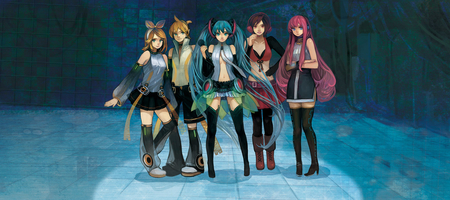 Vocaloid - vocaloid, magurine luka, anime, append, rin kagamine, hatsune miku, vocaloids