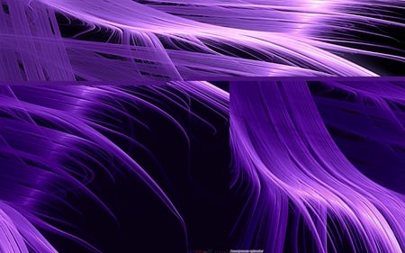 Purple Waves - abstract, purple, neon, waves, color