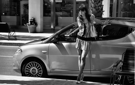 Don't play the game with me! - car, photo, game, play, woman