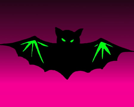 pink BAT-Background HD - black, bat, gabbernetz, green, neon, labrano, pink