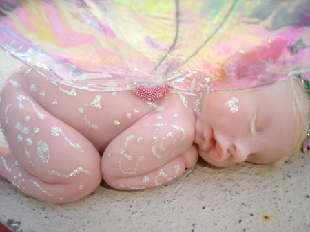 Sleeping pink baby - sleeping, baby, pink, dream, cute