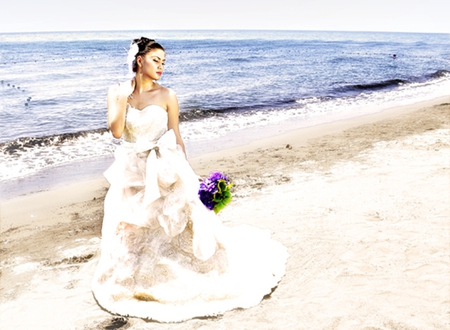 The Lost Bride - lost, bride, picture, beach