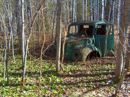 Old truck - truck, harvest, countryside, vintage