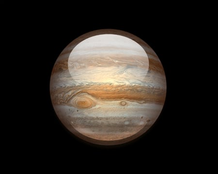 Jupiter HD - space, jupiter, black, white, planet, brown, hd, labrano