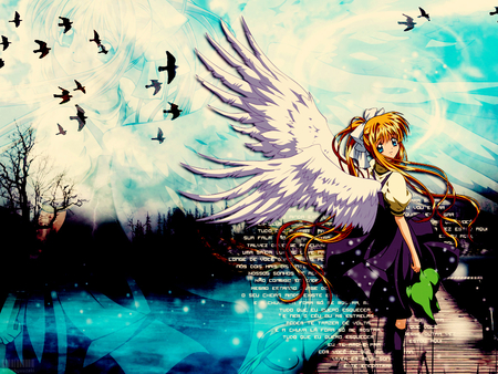 everything that i want to forget - dinosouar, air, wings, angel, misuzu