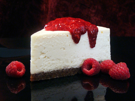 Rasberry Cheesecake - yummy, rich, dessert, rasberry, cake, cheese