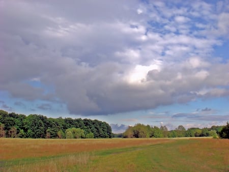 Summer in Poland - sky, landscape, clouds, summer, poland, meadow