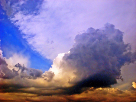 colours of summer sky - nature, sky, clouds, colorful, summer