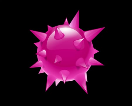 Pinke Virus HD - black, gabbernetz, virus, hd, labrano, pink