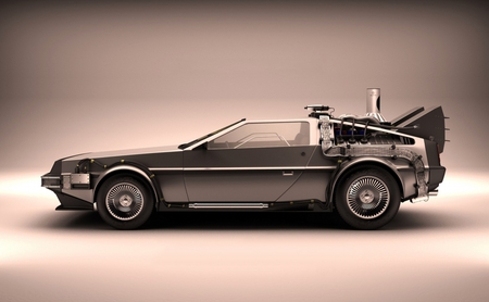 DeLorean - delorean, back to the future, movie, time machine, wallpaper