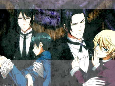 End of Another Day - ciel, anime, claude, kuroshitsuji, dark, boy, sebastian, black butler, cute, alois