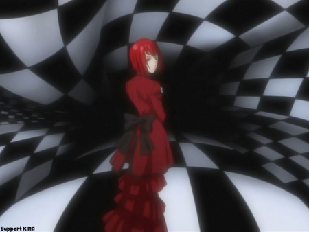 Into the Abyss - lonely, anime, abyss, red, checker, madame red, madam red, kuroshitsuji