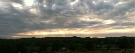 Breaking Through - storm, clouds, sun, sky