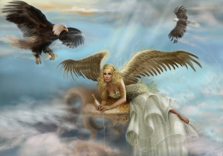 Sweet Angel - sweet, fantasy, angel, art