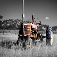 The abandoned tractor