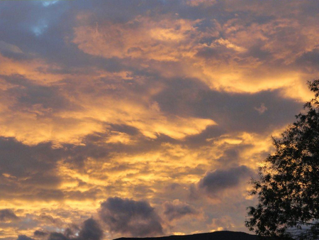 Sunrise Over Alamogordo - mountains, sky, sunrise, clouds