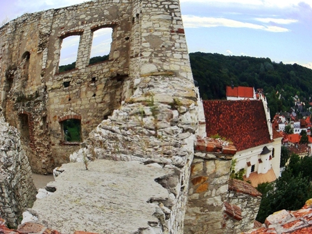 Old castle ruins - places, abstract, poland, kazimierz