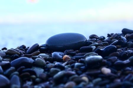 Pebble at the Black Sea's Beach