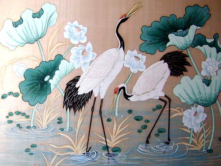 On the Chinese site. Good birds! ... - flower, chinese, bird, painting, art