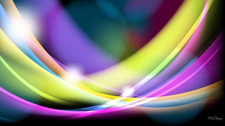 Ever So Bright - glow, abstract, bright, colors, firefox persona, swirls