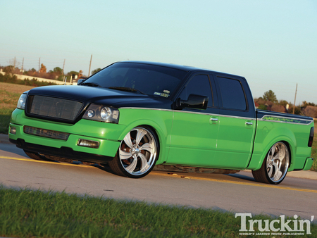 Harley-Hauler - ford, green, black, truck