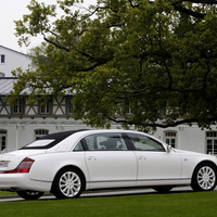 Maybach white car beautiful