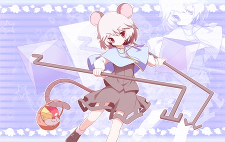 Nazrin - touhou, nazrin, girl, mouse, short hair