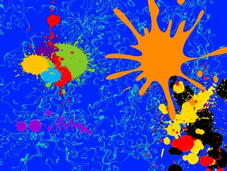 Splash - funky, paint, different, neat, colourful, art