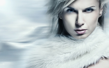 Ice woman - winter, girl, fantasy, woman