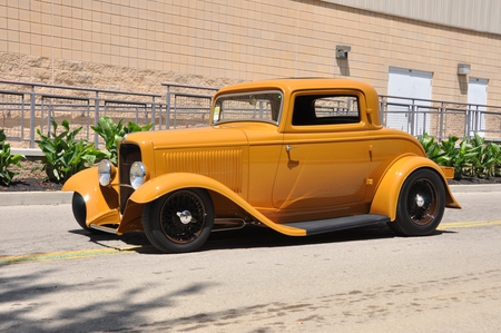 3 Window Coupe - gold, ford, classic, custom