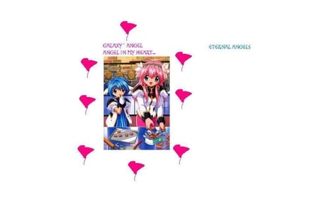 Angel In My Heart - eternal angels, anime, milfeulle, mint, galaxy angel, hearts