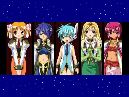 Galaxy Angel Rune Troupe - nano nano, anise, angel, lily, rune, kahula, apricot, troupe, galaxy