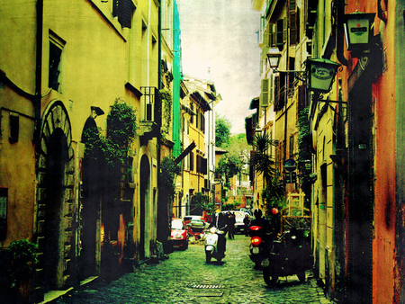 the streets of rome - differnt, neat, beatiful, places, rome