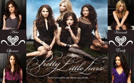 Pretty Little Liars - tv series, girls, murder, lies