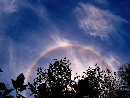 Sundog - picture, sky, cool, sundog, blue