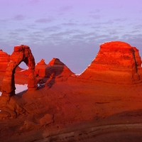 Sunset at Delicate Arch Utah