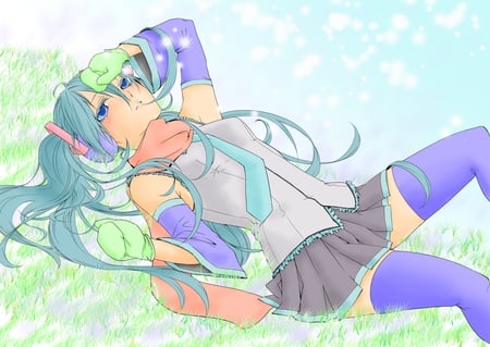 Hatsune Miku - tie, pretty, artistic, snow, uniform, yuki, nice, mittins, program, hot, thighhighs, beauty, virtual, cg, white, gray, green, cute, aqua eyes, song, outfit, sexy, vocaloid, anime, blue, twintail, hatsune miku, music, aqua, stockings, purple, red, art, idol, anime girl, skirt, beautiful, singer, girl, cool, black, miku, awesome, diva, digital, aqua hair, hatsune, vocaloids